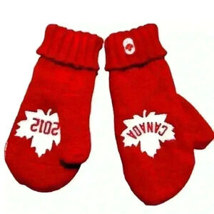 ROOTS WINTER RED  MITAINS 2012 TEAM CANADA OLYMPICS
